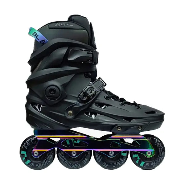 BLACK FSK-92 Patines freeskate - Negro/Tornasol / 23 en línea