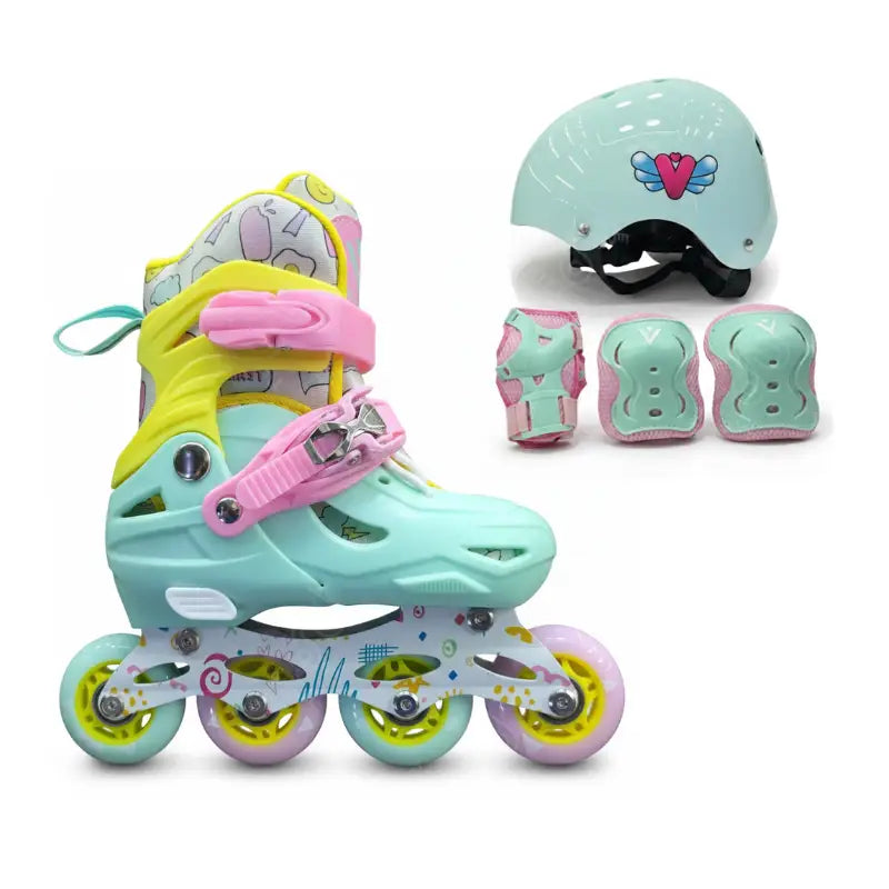 Combo Infantil Vroller Sweet Confeti - Patines
