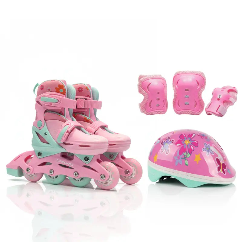 Kit de Patinaje Roadshow - Rosa/Menta / S/20-21.5 - Patines y Protecciones