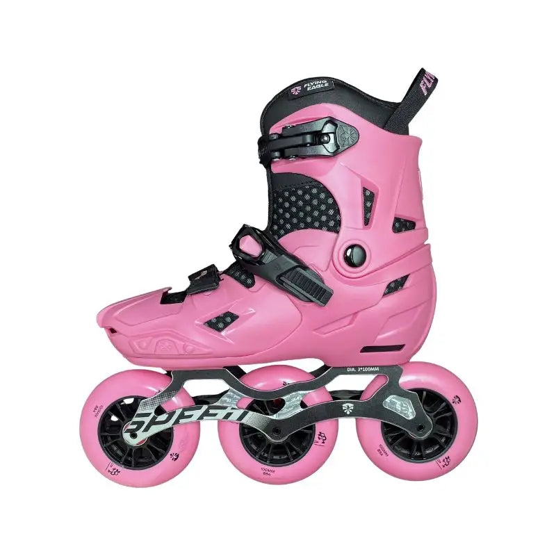 Patines Infantiles Flying Eagle S7 Speed Triple KIDS - Rosa / 17 - 20 - patines de 3 ruedas