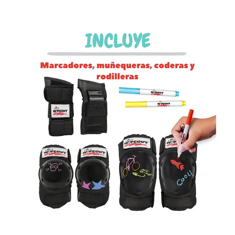 Protecciones Wipeout Infantiles - Protecciones