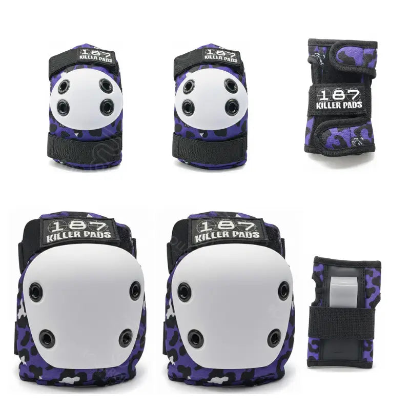 Set Protecciones 187 Killer Pads Junior Six Pack Staab Purple - Jr / Morado/Púrpura - Protecciones