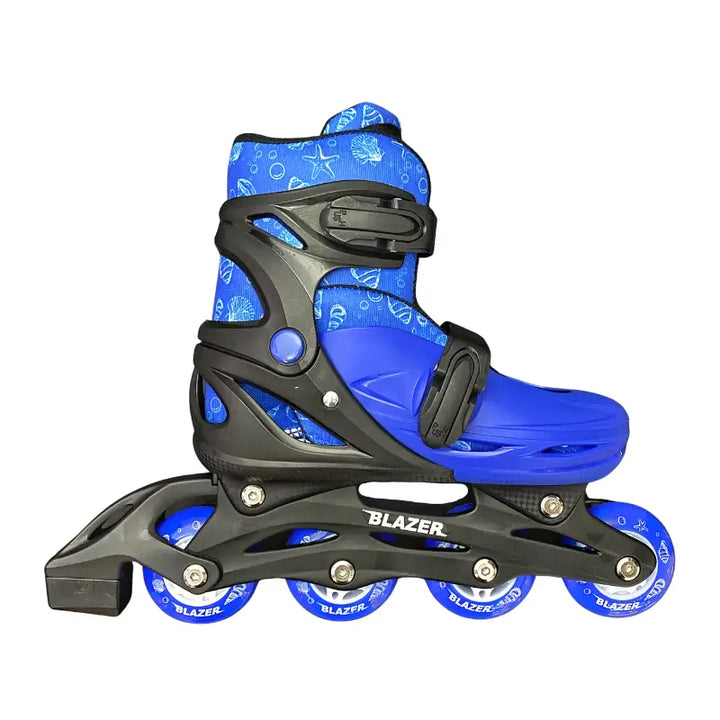 BZ-Eco - Patines Ajustables Infantiles 16-20 / Azul de hielo