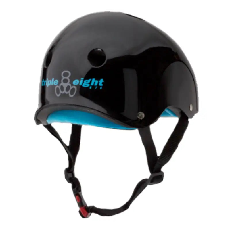 Casco Certificado Triple Eight Sweatsaver Black & Blue - Protecciones para patinaje sobre ruedas y en línea