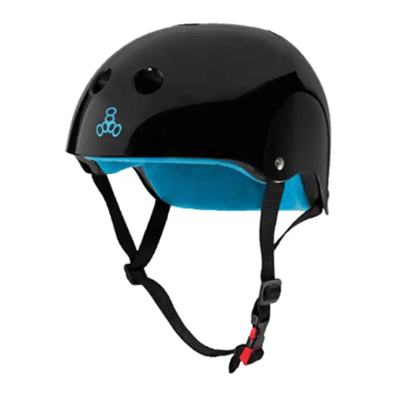 Casco Certificado Triple Eight Sweatsaver Black & Blue - S/M Protecciones para patinaje sobre ruedas y en línea