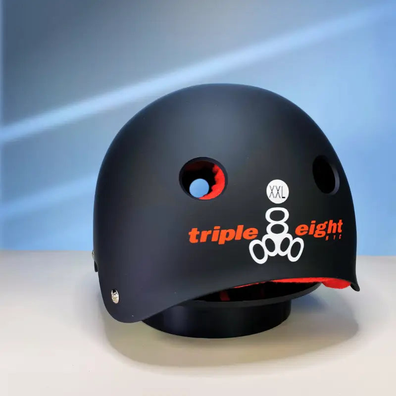 Casco Certificado Triple Eight Sweatsaver Black & Red - Protecciones para patinaje sobre ruedas y en línea