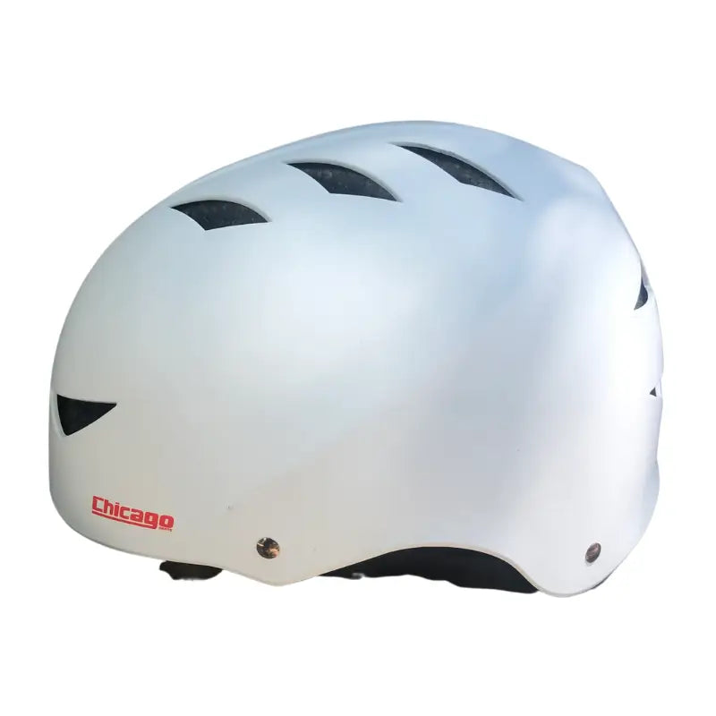 Casco Chicago Ajustable - M / Blanco Protecciones para patinaje sobre ruedas y en línea