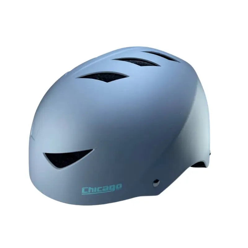 Casco Chicago Ajustable - M / Gris vivos azules Protecciones para patinaje sobre ruedas y en línea