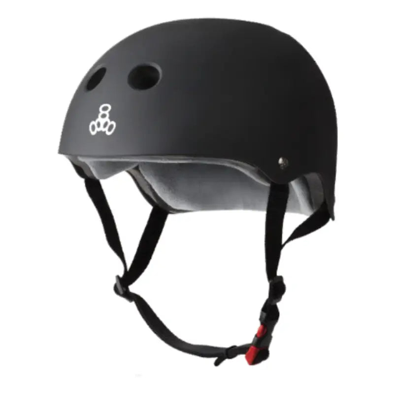 Casco Triple Eight Certificado Sweatsaver Black/Grey - S/M Protecciones para patinaje sobre ruedas y en línea