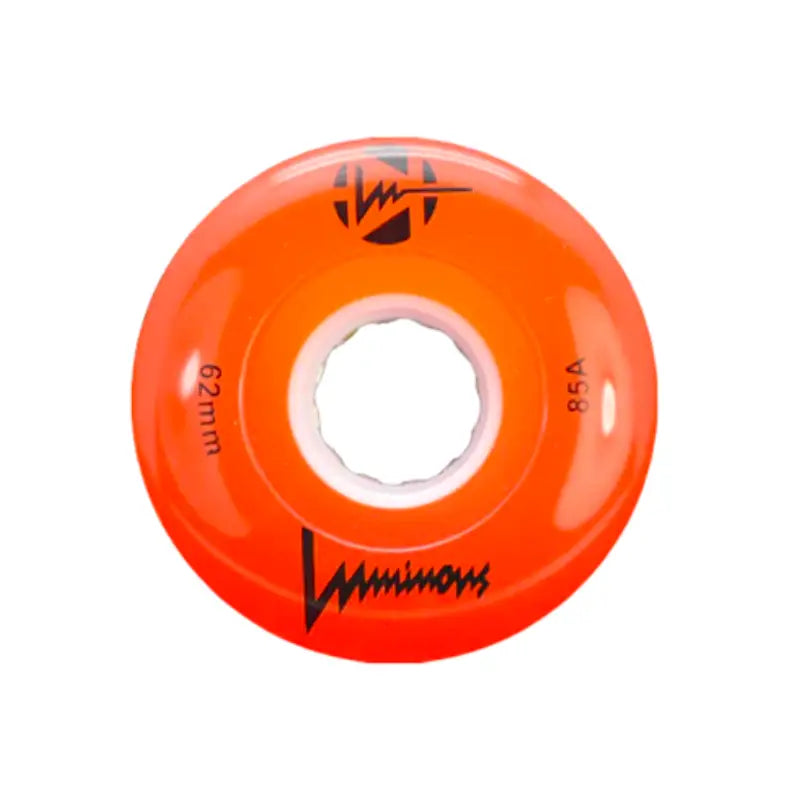 Led Quad Wheel 62 mm Luminous - Naranja Protecciones para patinaje sobre ruedas y en línea