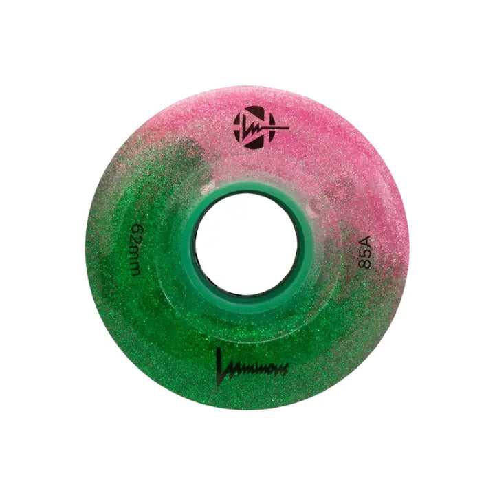 Led Quad Wheel 62 mm Luminous - Pink Forest Protecciones para patinaje sobre ruedas y en línea