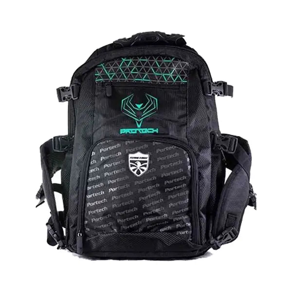 Mochila para patines Flying Eagle modelo Portech - Negro/Verde Mochilas