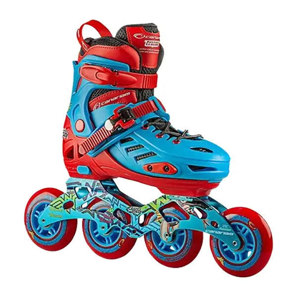 Patines Canariam Modelo Magic Pro - 23-26 / Azul/rojo en línea