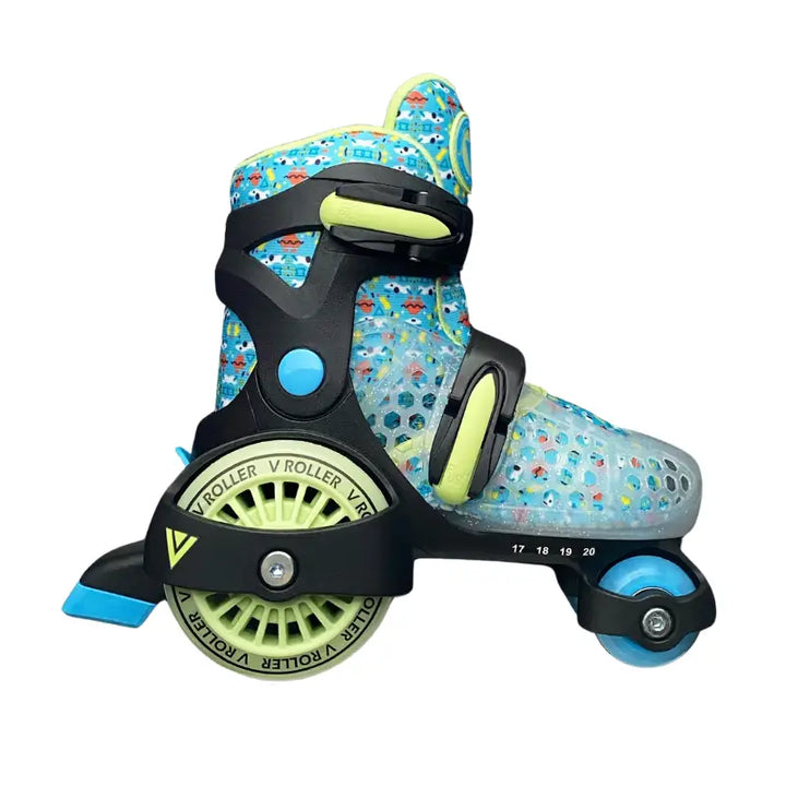 Patines Entrenadores Ajustables V-Roller - 14 17.5 / Azul