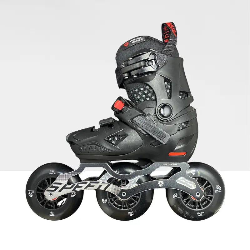 Patines Infantiles Flying Eagle S7 Speed Triple KIDS - Negro / 18 20.5 de 3 ruedas