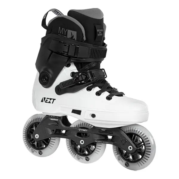 Patines Powerslide Next Black and White 100 - Blanco/Negro / 25-26 en línea