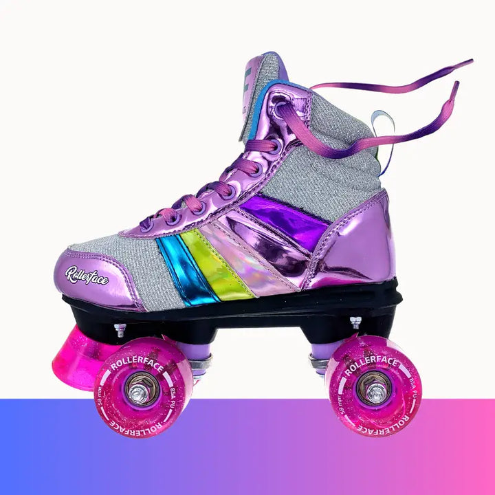 Patines RollerFace HipSkates Glitter - de cuatro ruedas