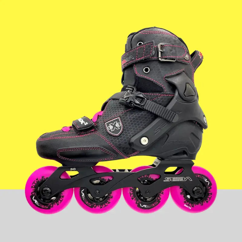 PATINES SEBA TRIX 2-80 WOMAN - Black/Pink / 26.5