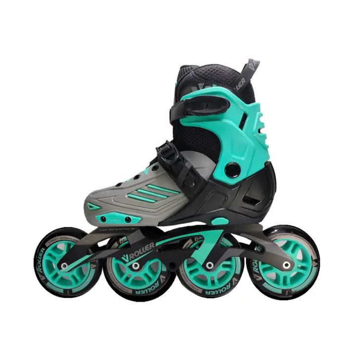 Patines VROLLER Ajustables 90 / 100 - Gris Menta 21-23