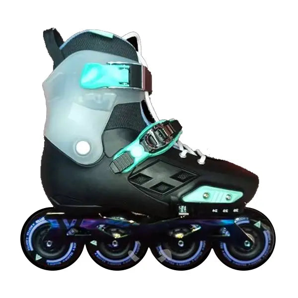 Patines VROLLER Infantiles Ajustables - 22-24 / Negro/Menta en línea