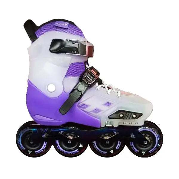 Patines VROLLER Infantiles Ajustables - 22-24 / Transparente/Morado en línea