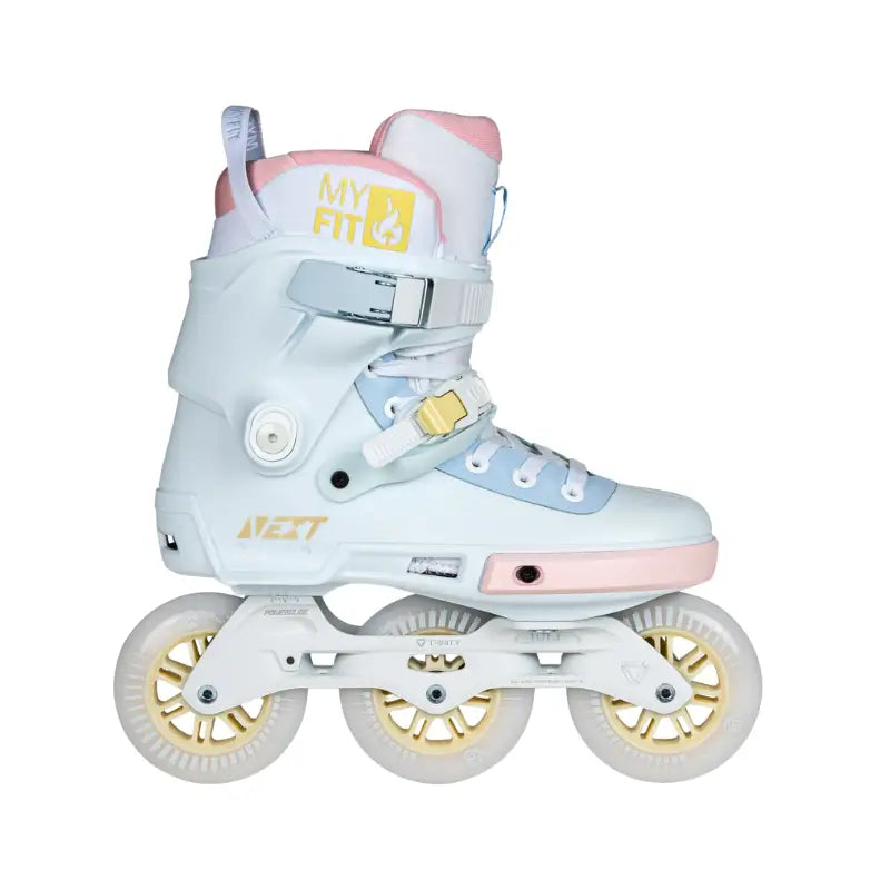 Powerslide NEXT Pastel 100 - Light blue/Rose / 22.9-23.6 - Patines de 3 ruedas