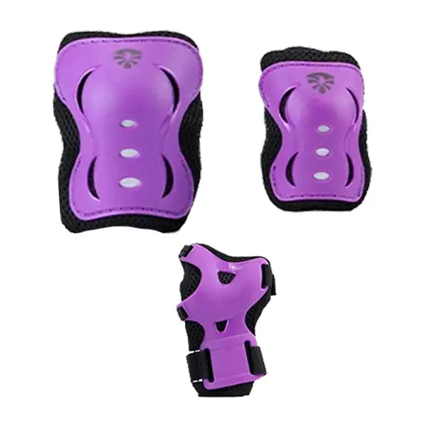 Protecciones Infantiles Flying Eagle V5 - S / Morado para patinaje sobre ruedas y en línea