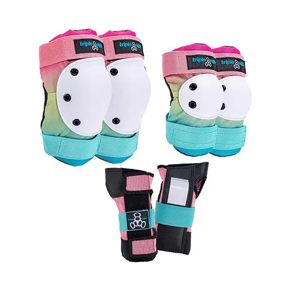 Protecciones Triple 8 Saver Series 3-Pack - S / PINK SUNSET para patinaje sobre ruedas y en línea