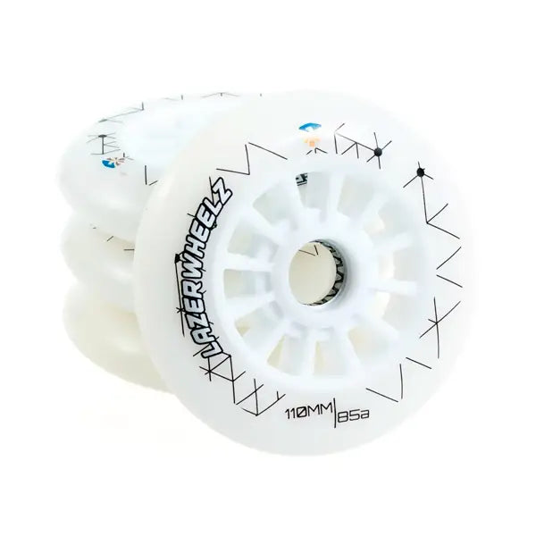 Ruedas Flying Eagle Lazerwheels LED Blanco 110mm