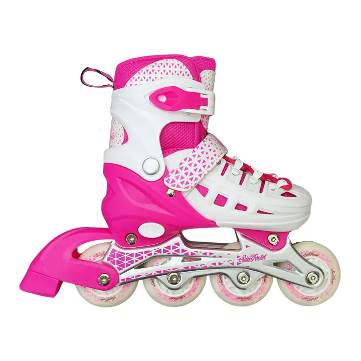 Set de Patines Sweet Rocket Modelo: SR Infantiles - 16-20 / Blanco/rosa en línea