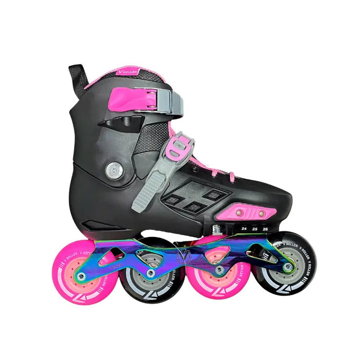 VROLLER 80 X-1 - BLACK/PINK / 22-24 Patines en línea